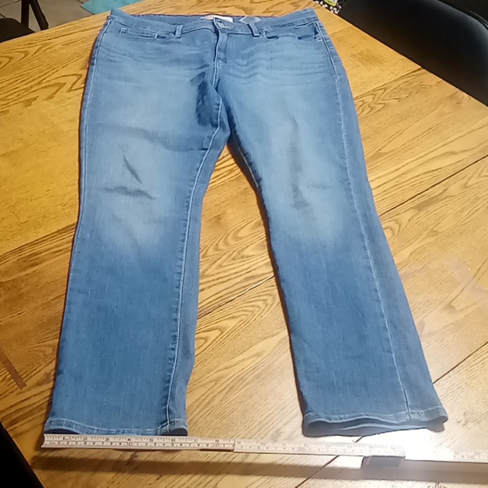 LEVI STRAUSS Signature Jeans Womens 32 x 30 BLUE Preowned Denim MID RISE